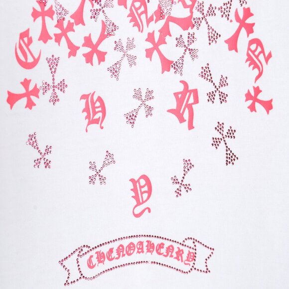 Chrome Hearts Cross Print Rhinestone T-shirt - Picture 8 of 9